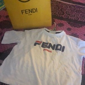Toddler boy fendi t shirt